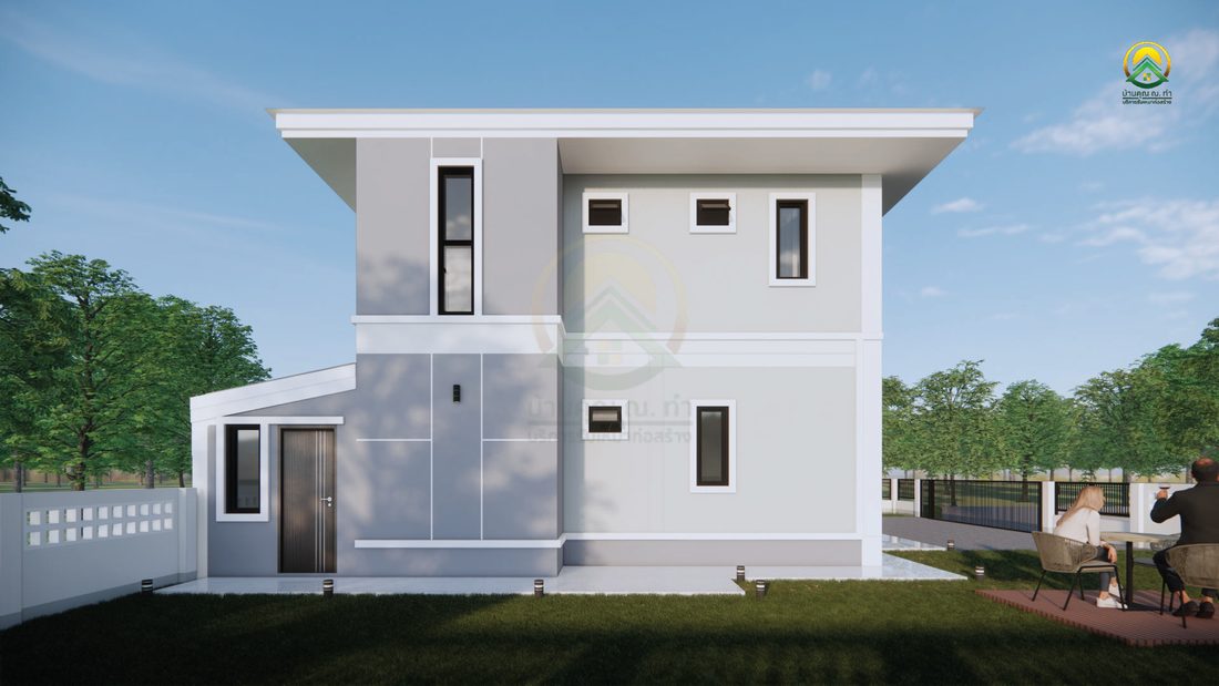 ภาพ 3D Perspective บ้าน 2 ชั้นโครงการชากบก มุมมองที่ 3