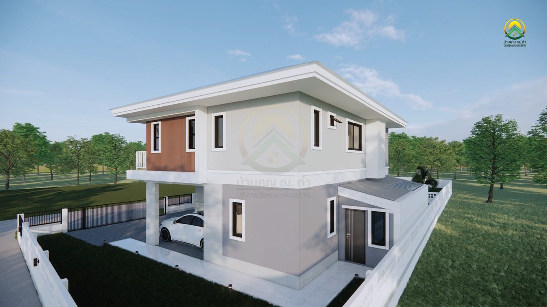 ภาพ 3D Perspective บ้าน 2 ชั้นโครงการชากบก มุมมองที่ 4