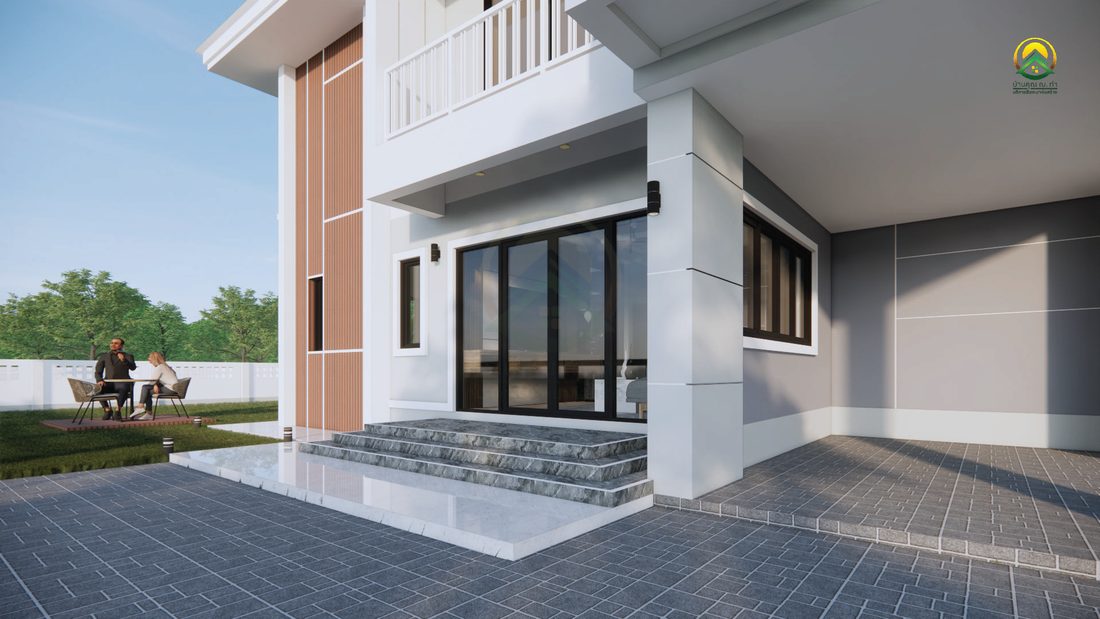 ภาพ 3D Perspective บ้าน 2 ชั้นโครงการชากบก มุมมองที่ 6